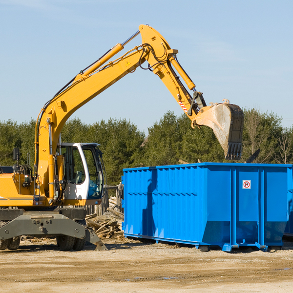 what size residential dumpster rentals are available in Sunset